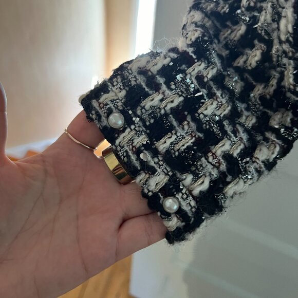 IRO Paris Faux Pearl Tweed Jacket - Picture 5 of 11